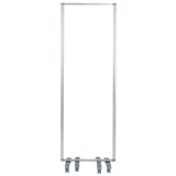 English Elm Commercial Grade Transparent Acrylic Mobile Partition with Lockable Casters, 72"H x 24"L (3 Sections Included)