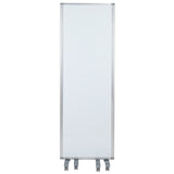 English Elm Commercial Grade Mobile Magnetic board Partition with Lockable Casters, 72"H x 24"W (3 sections included)