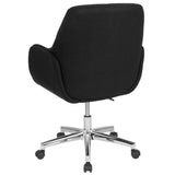 English Elm Commercial Grade Home and Office Upholstered Mid-Back Chair