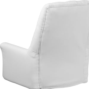 English Elm Commercial Grade Mid-Back Traditional Tufted LeatherSoft Executive Swivel Office Chair with Arms