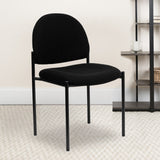 English Elm Commercial Grade Comfort Stackable Steel Side Reception Chair