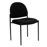 English Elm Commercial Grade Comfort Stackable Steel Side Reception Chair