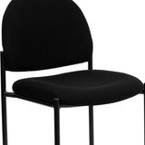 English Elm Commercial Grade Comfort Stackable Steel Side Reception Chair