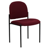 English Elm Commercial Grade Comfort Stackable Steel Side Reception Chair