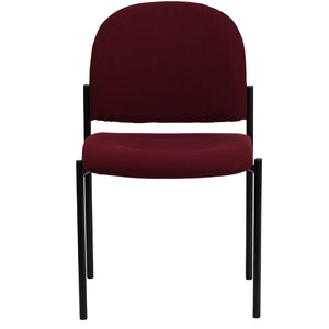 English Elm Commercial Grade Comfort Stackable Steel Side Reception Chair