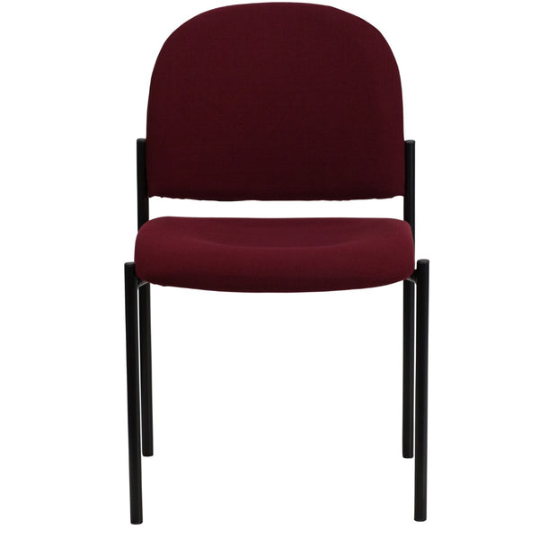 English Elm Commercial Grade Comfort Stackable Steel Side Reception Chair
