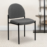 English Elm Commercial Grade Comfort Stackable Steel Side Reception Chair