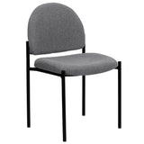 English Elm Commercial Grade Comfort Stackable Steel Side Reception Chair