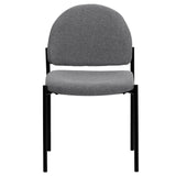 English Elm Commercial Grade Comfort Stackable Steel Side Reception Chair