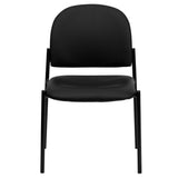 English Elm Commercial Grade Comfort Stackable Steel Side Reception Chair