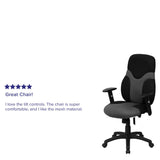 English Elm Commercial Grade High Back Ergonomic Mesh Swivel Task Office Chair with Adjustable Arms