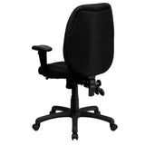 English Elm Commercial Grade High Back Fabric Multifunction Ergonomic Executive Swivel Office Chair with Adjustable Arms