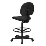 English Elm Commercial Grade Fabric Drafting Chair (Cylinders: 22.5''-27''H or 26''-30.5''H)