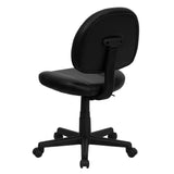 English Elm Commercial Grade Mid-Back LeatherSoft Swivel Ergonomic Task Office Chair with Back Depth Adjustment