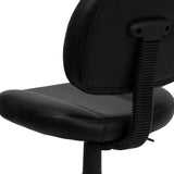 English Elm Commercial Grade Mid-Back LeatherSoft Swivel Ergonomic Task Office Chair with Back Depth Adjustment