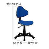 English Elm Commercial Grade Fabric Swivel Ergonomic Task Office Chair