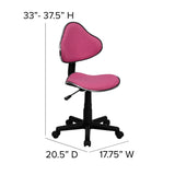 English Elm Commercial Grade Fabric Swivel Ergonomic Task Office Chair