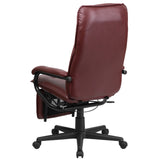 English Elm Commercial Grade High Back LeatherSoft Executive Reclining Ergonomic Swivel Office Chair with Arms