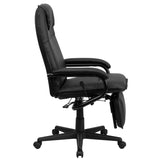 English Elm Commercial Grade High Back LeatherSoft Executive Reclining Ergonomic Swivel Office Chair with Arms