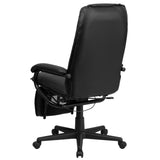 English Elm Commercial Grade High Back LeatherSoft Executive Reclining Ergonomic Swivel Office Chair with Arms