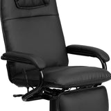 English Elm Commercial Grade High Back LeatherSoft Executive Reclining Ergonomic Swivel Office Chair with Arms