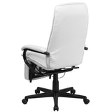 English Elm Commercial Grade High Back LeatherSoft Executive Reclining Ergonomic Swivel Office Chair with Arms