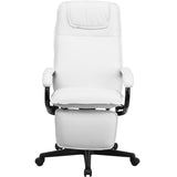 English Elm Commercial Grade High Back LeatherSoft Executive Reclining Ergonomic Swivel Office Chair with Arms