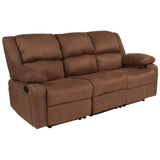 English Elm Harmony Series Sofa with Two Built-In Recliners