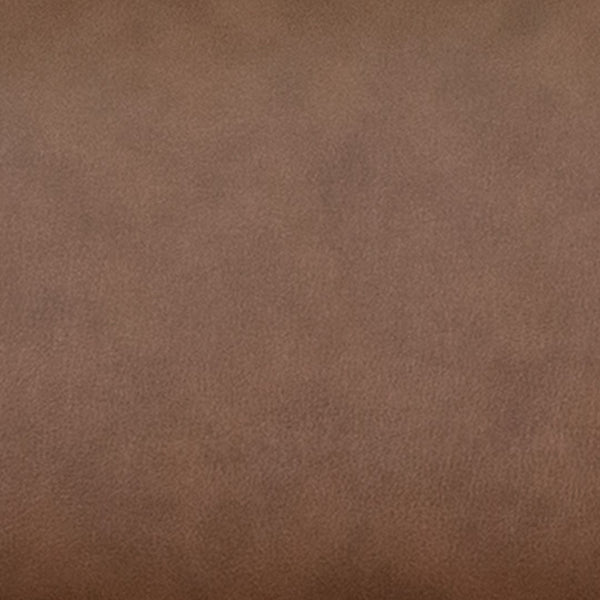 English Elm Contemporary Multi-Position Recliner and Curved Ottoman with Swivel Mahogany Wood Base in LeatherSoft