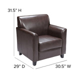 English Elm Commercial Grade Series LeatherSoft Chair