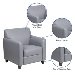 English Elm Commercial Grade Series LeatherSoft Chair