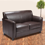 English Elm Commercial Grade Series LeatherSoft Loveseat