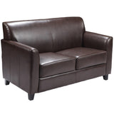 English Elm Commercial Grade Series LeatherSoft Loveseat