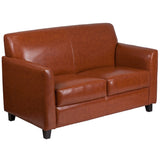 English Elm Commercial Grade Series LeatherSoft Loveseat