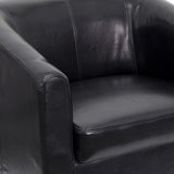 English Elm Commercial Grade LeatherSoft Lounge Chair