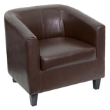 English Elm Commercial Grade LeatherSoft Lounge Chair