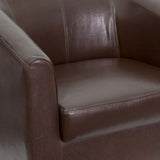 English Elm Commercial Grade LeatherSoft Lounge Chair