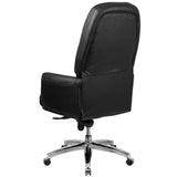 English Elm Commercial Grade High Back Traditional Tufted LeatherSoft Multifunction Executive Swivel Ergonomic Office Chair with Arms