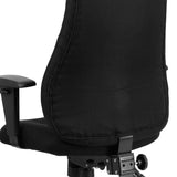 English Elm Commercial Grade High Back Fabric Multifunction Swivel Ergonomic Task Office Chair with Adjustable Arms