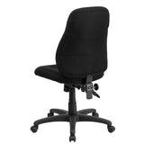 English Elm Commercial Grade Mid-Back Fabric Multifunction Swivel Ergonomic Task Office Chair