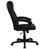 English Elm Commercial Grade High Back LeatherSoft Executive Swivel Office Chair with Arms