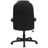 English Elm Commercial Grade High Back LeatherSoft Executive Swivel Office Chair with Arms