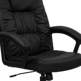 English Elm Commercial Grade High Back LeatherSoft Executive Swivel Office Chair with Arms