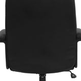 English Elm Commercial Grade High Back LeatherSoft Executive Swivel Office Chair with Arms