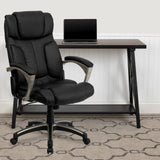 Commercial Grade High Back Folding LeatherSoft Executive Swivel Office Chair with Arms