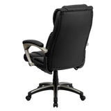 English Elm Commercial Grade High Back Folding LeatherSoft Executive Swivel Office Chair with Arms