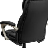 English Elm Commercial Grade High Back Folding LeatherSoft Executive Swivel Office Chair with Arms