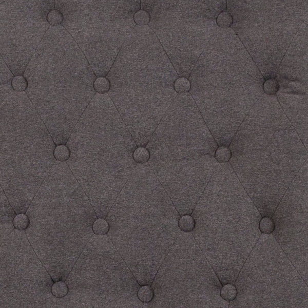 English Elm Series Parsons Chair with Rolled Back, Accent Nail Trim and Walnut Finish