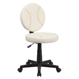 English Elm Commercial Grade Baseball Swivel Task Office Chair