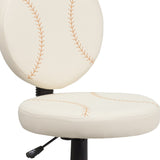 English Elm Commercial Grade Baseball Swivel Task Office Chair